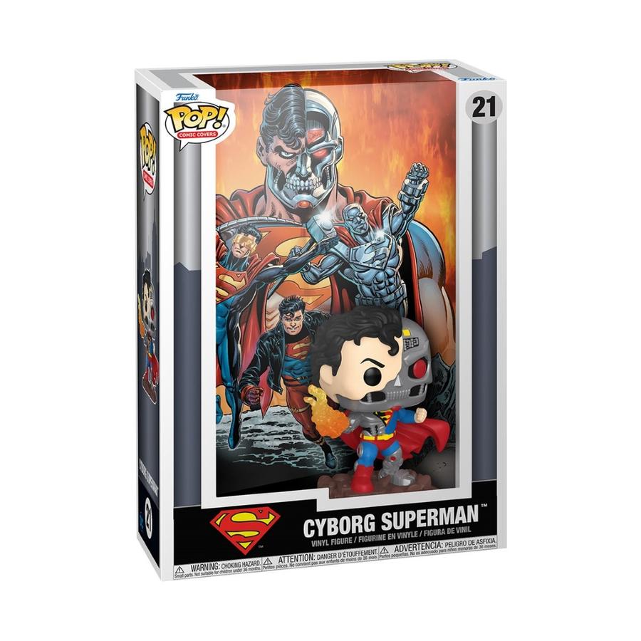 Funko POP! Comic Cover: DC - Cyborg Superman figura akciós termékkép 1