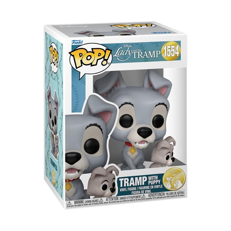 Funko POP! Disney: LatT - Tramp w/puppy akciós termékkép 1