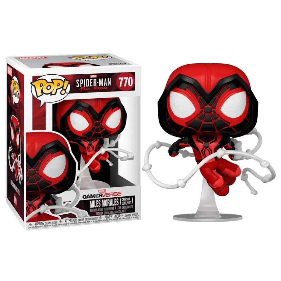 Funko POP! Games: Miles Morales - Miles (Crimson Cowl Suit) figura akciós termékkép 1