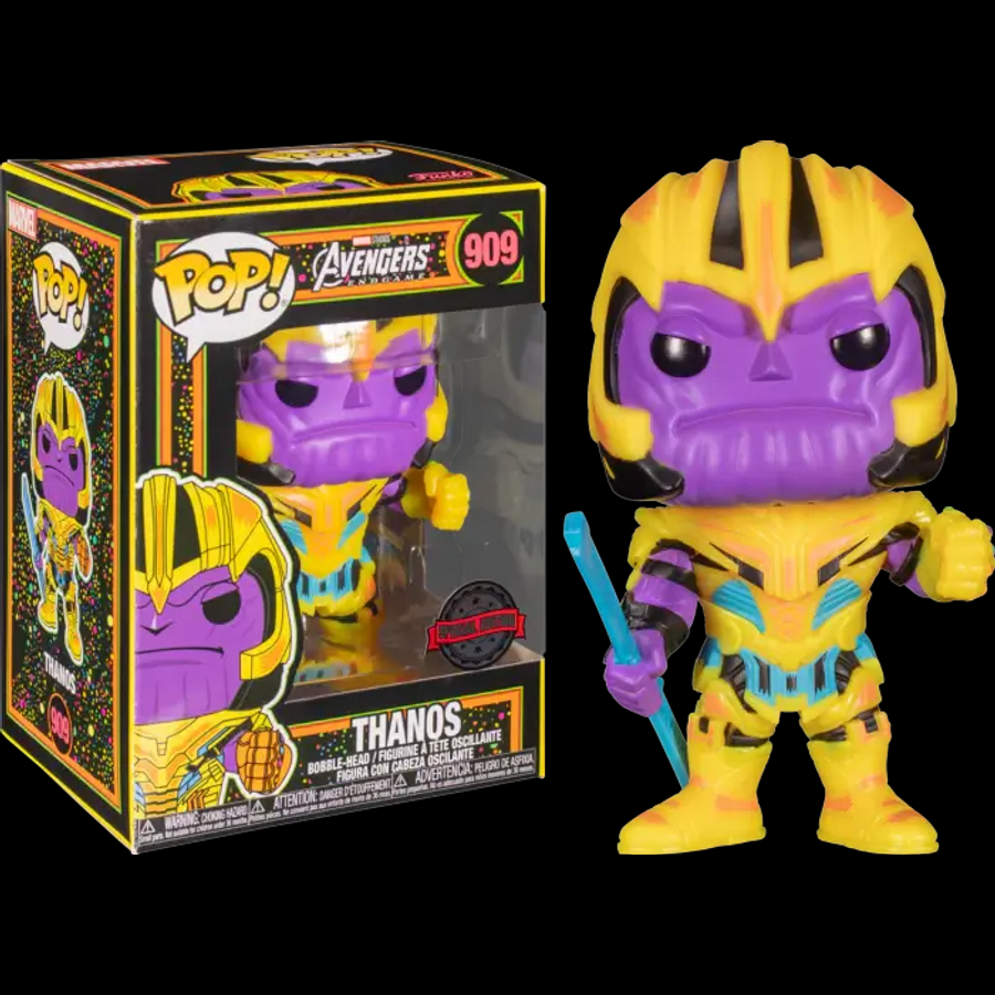 Funko POP! Marvel: Blacklight Thanos figura #909