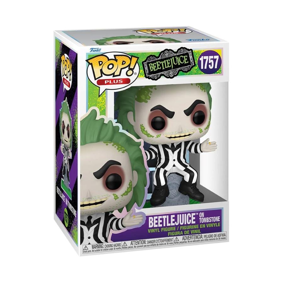 Funko POP! Movies: Beetlejuice S3 - Beetlejuice w/tombstone figura akciós termékkép 1