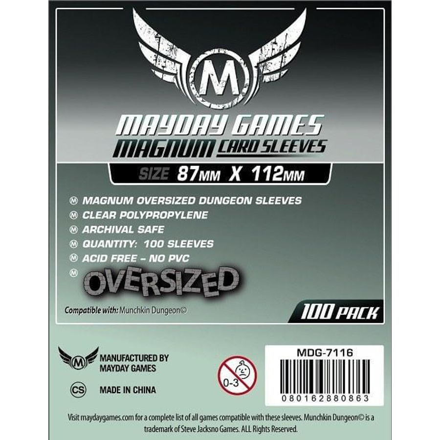 Magnum Oversized Dungeon kártyavédő 87 x 112 mm (100 db-os csomag)
