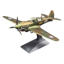   Metal Earth: P-40 Warhawk vadászrepülőgép - lézervágott acél makettező szett