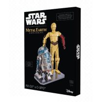   Metal Earth Star Wars R2-D2 és C-3PO szett, díszdobozos - lézervágott acél makettező szett