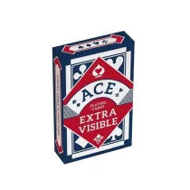   ACE EXTRA NAGY index römi kártya kék hátlappal linen finnish kártyakarton