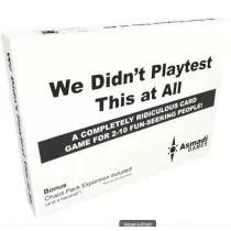   We didn't playtest this at all társasjáték, angol nyelvű