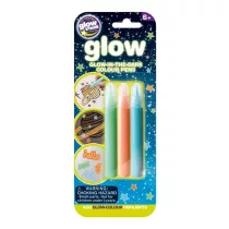   Glow foszforeszkáló tollak, színes, 3 db (narancs, kék, zöld)