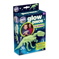 Glow Dinók - T-Rex csontváz foszforeszáló építőszett
