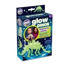   Glow Dinók - Stegosaurus csontváz foszforeszkáló építő szett