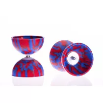 Play Rainbow diabolo, 105mm, 260g, piros-kék