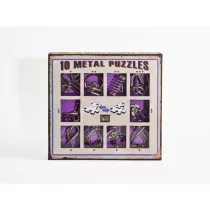 10 Metal Puzzle ördöglakat szett, lila *-***