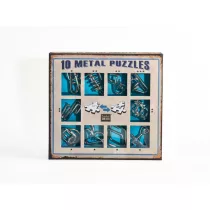 10 Metal Puzzle ördöglakat szett, kék *-***