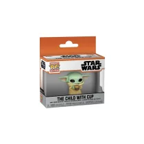 Funko POP! Mandalorian - Child w/Cup kulcstartó