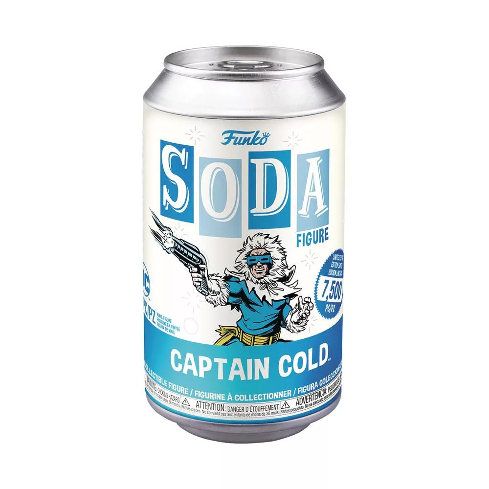 Funko Vinyl SODA DC Comics – Captain Cold (Floccato) Con Variante Chase Rara 1/6 – Figura Collezionabile 9,5 Cm - 5