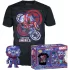 Funko POP! & Tee: Marvel Patriotic Age - Captain America figura és póló (M)