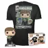 Funko Pop! & Tee: Star Wars The Mandalorian - Luke w/ Grogu figura és póló (S)