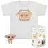 Funko Pocket Pop! & Tee: Harry Potter - Dobby figura és gyerek póló (M)
