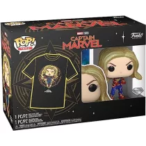   Funko Pocket Pop! & Tee: Marvel - Captain Marvel figura és póló (S)