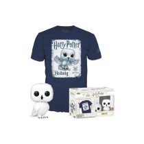   Funko Pop! & Tee: Harry Potter - Hedwig figura és póló (L)