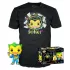 Funko Pop! & Tee: DC Comics - Joker Blacklight figura és póló (M)