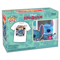   Funko POP! & Tee Lilo & Stitch - Ukelele Stitch figura és póló (S)