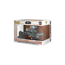   Funko POP! Rides: The Mandalorian – The Mandalorian in N-1 Starfighter figura #670