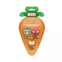   Carrot Pocket Funko POP!: Marvel - Spider-Man & Iron Man & Hulk 3PK figura