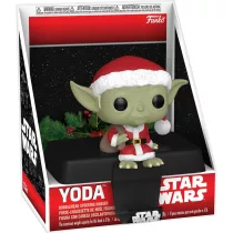 Funko POP! Edge-Sitter: Star Wars - Holiday Yoda figura