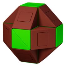 Monster Go Twist kígyó (barna és zöld) logikai játék