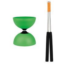 Henry's Jazz diabolo szett alu pálcával, zöld