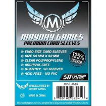   Mayday Games Premium Euro méretű kártyavédő (50 db-os csomag), 59 mm x 92 mm