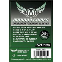   Mayday Games Premium kártyavédő kártyajátékokhoz (50 db-os csomag) 63.5 x 88 mm