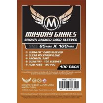   Mayday Games Magnum Copper kártyavédő: 65 x 100 mm "7 Csoda" társasjátékhoz, barna hátlap