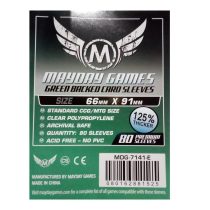   Mayday Games Kártyavédő kártyajátékokhoz (80 db-os csomag) 66 x 91 mm (zöld hátlap)