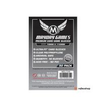   Mayday Games Prémium Magnum Silver kártyavédő: 70 x 110 mm "Elveszett városok" társasjátékhoz (50 db-os csomag)