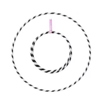   Play hullahopp karika, dekorált, 20mm vastag cso, 100cm, 375g, fehér-fekete