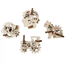UGEARS mini stresszlevezető modellek - Szimbólumok (4db)